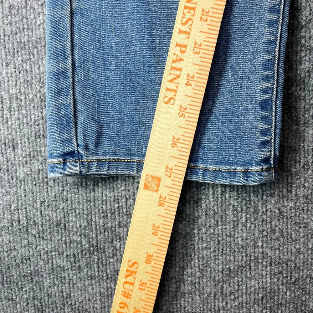 Levi's 512 Perfectly Slimming Straight Leg Jeans Mens Blue Denim Zip Fly - 30X27